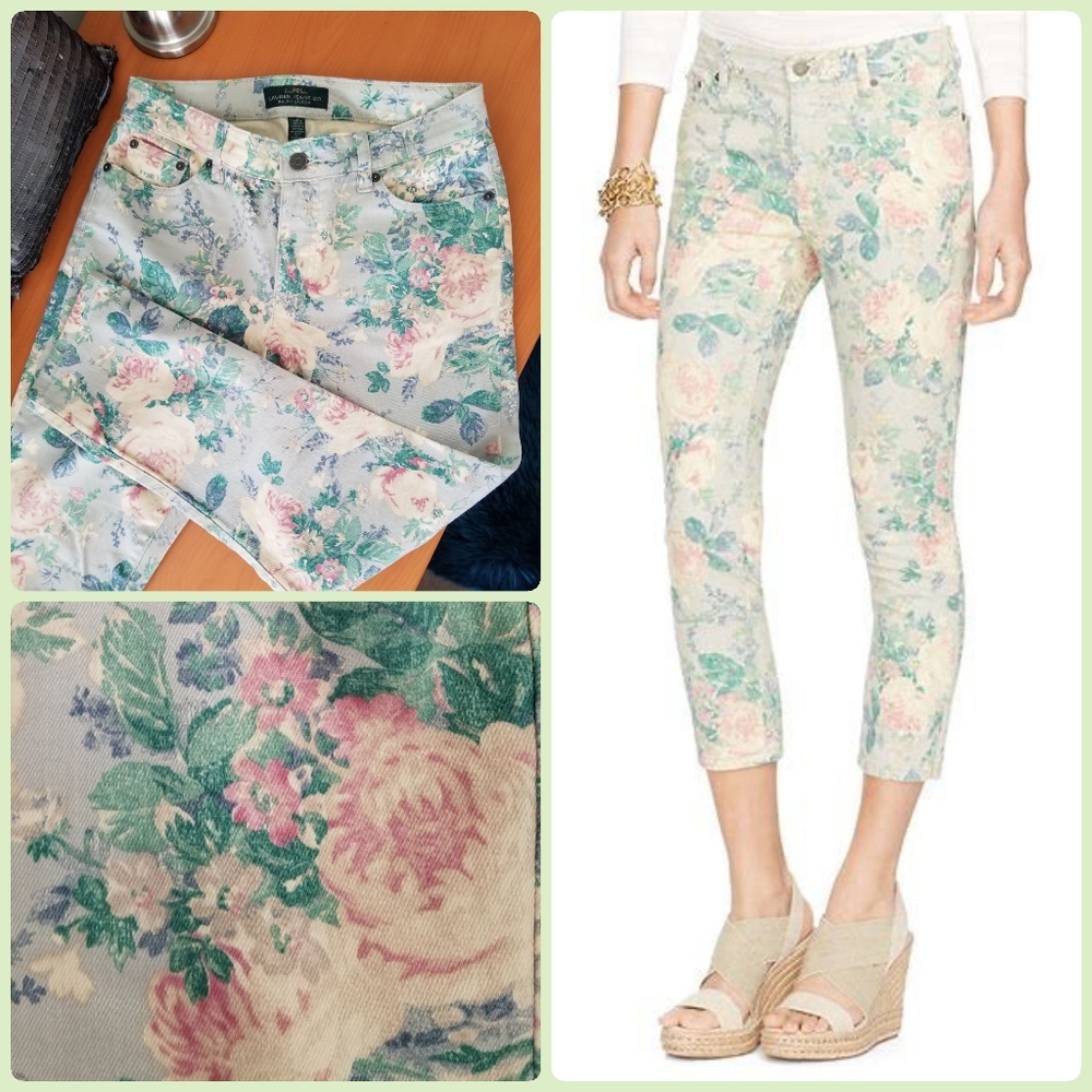 Lauren RL Floral 7/8 Jeans Pants